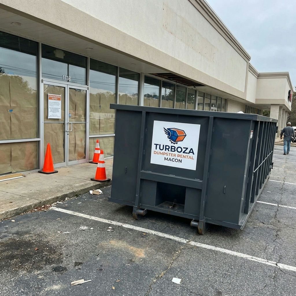 Commercial renovation dumpster rental in Macon, GA