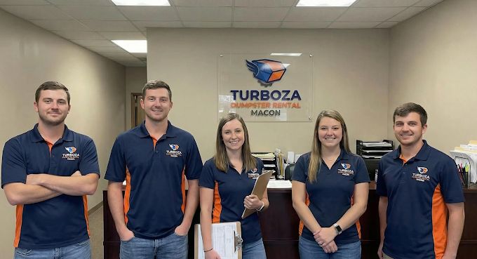 Turboza Dumpster Rental Macon office team